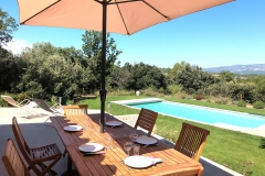 La-Villa-Aux-Buis : Déjeuner en Terrasse